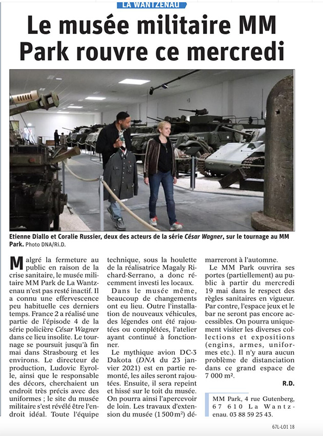 Le musée militaire MM Park rouvre ce mercredi