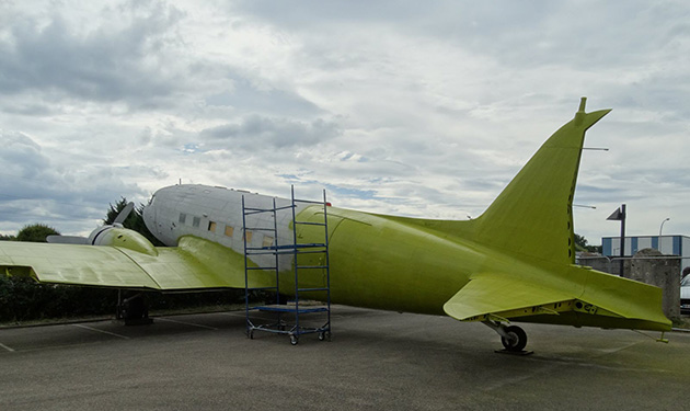 L’avion de légende le DC-47 Dakota est en bonne voie de restauration.  Photo DNA /DNA/Ri.D