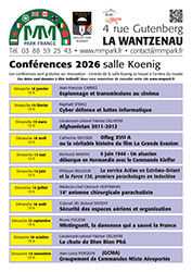 Programme des conférences du MM park de l'année 2026