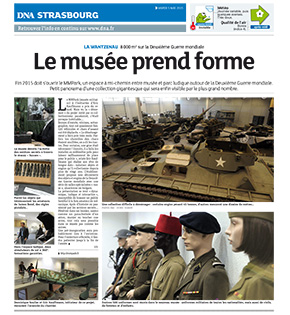 Article de presse DNA Strasbourg - Le musée prend forme