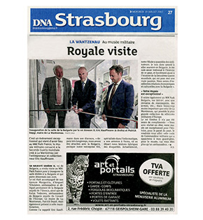 Article de presse DNA Strasbourg - Royale visite