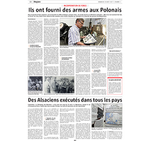 Article de presse L'ALSACE - INCORPORATION DE FORCE