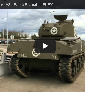 Un char au ciné - Au pathé brumath pour la sortie du film 'Fury'