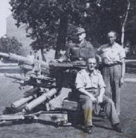 René Pierron et Fritz Fuchs, avec un autre Alsacien, Robert Rinderknecht, maire de Turckheim entre 1954 et 1983.